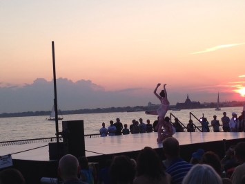 Nile Barker and Giorgia Bovo of Indelible Dance Company perform a duet by Robin Cantrell from the work "Wonderland." Photo by K. Bergstrom